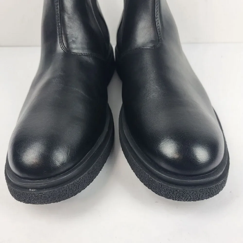 Abound Reese Black Faux Leather Chelsea Boots Size 11.5M
